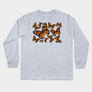 Monarch Butterflies | Monarch Butterfly | Vintage Butterflies | Butterfly Patterns | Kids Long Sleeve T-Shirt